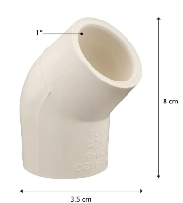 CODO 1 X 45 CPVC